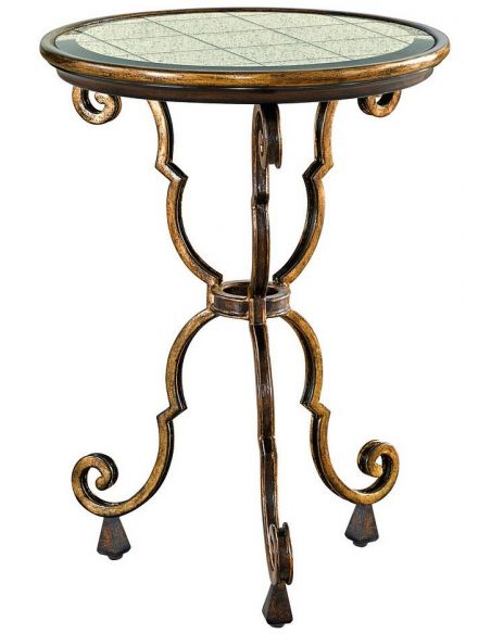High End Antique-Looking Light Side Table from our modern Dakota collection DAR32