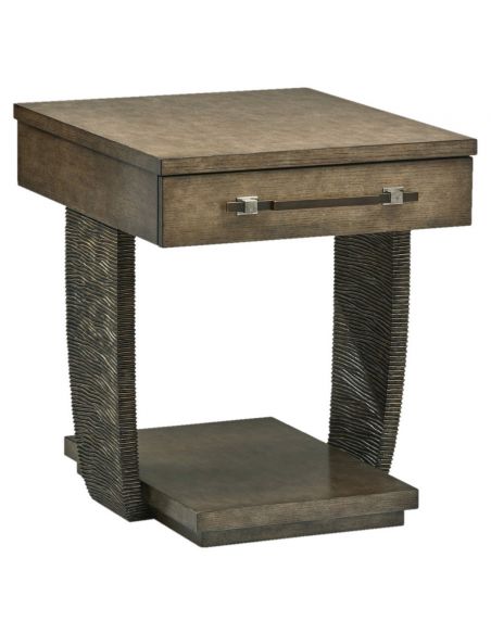 Wooden side table from our modern Dakota collection