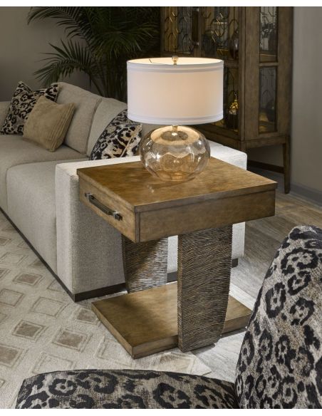 TABLES - SIDE, LAMP & BEDSIDE Wooden side table from our modern Dakota collection