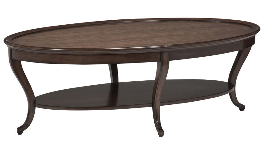 Coffee Tables Sleek oval cocktail table from our modern Dakota collection