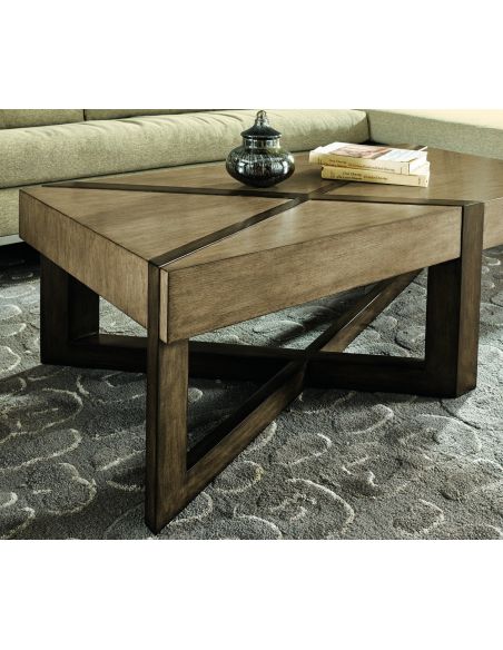 Coffee Tables Strong and bold looking modern style wooden coffee table