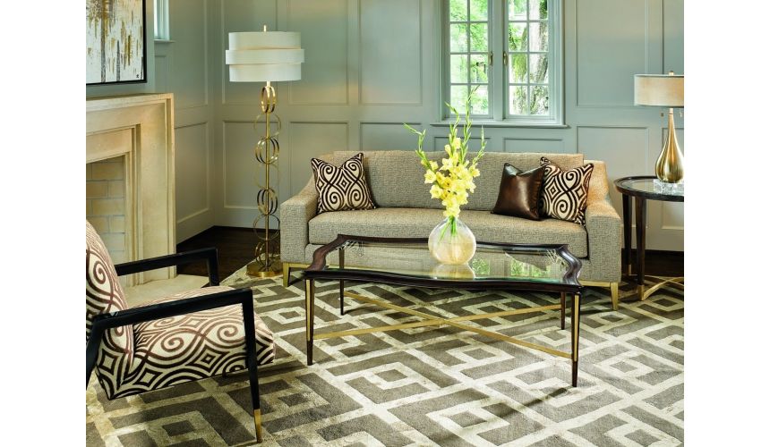 Coffee Tables Glass cocktail table from our modern Dakota collection