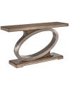 Console & Sofa Tables Console table on ash burl in sleek contemporary styling