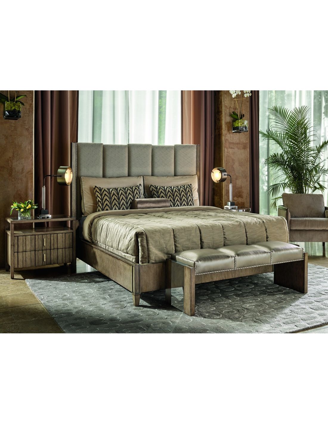 High End Rustic Bench from our modern Dakota collection DHA40