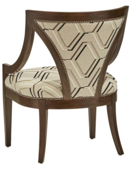 CHAIRS, Leather, Upholstered, Accent Futuristic Quality Patterned Accent Chair from our modern Dakota collection DAS43