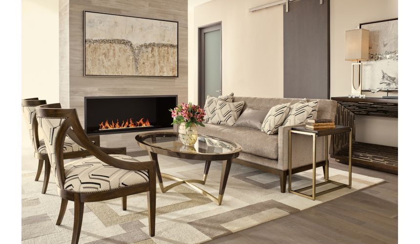 CHAIRS, Leather, Upholstered, Accent Futuristic Quality Patterned Accent Chair from our modern Dakota collection DAS43