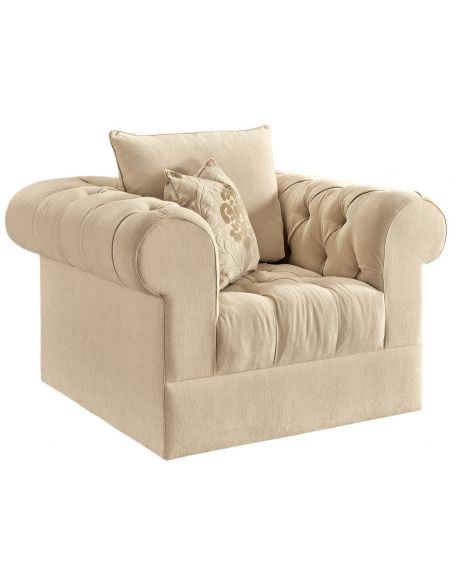 Luxurious Cream Cloud Accent Chair from our modern Dakota collection DC0413