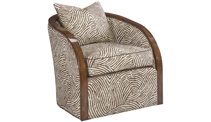 CHAIRS, Leather, Upholstered, Accent Sleek accent chair from our modern Dakota collection