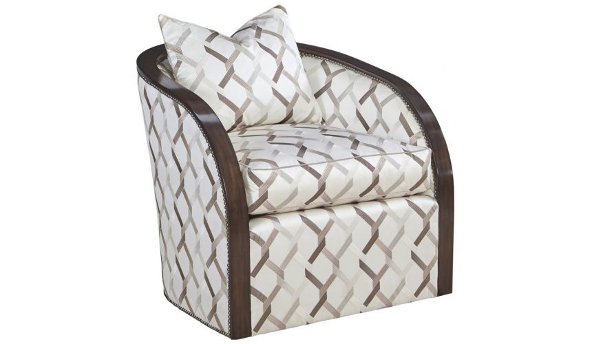 CHAIRS, Leather, Upholstered, Accent Sleek accent chair from our modern Dakota collection