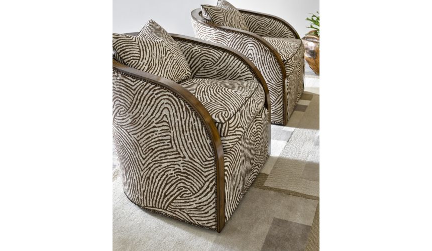 CHAIRS, Leather, Upholstered, Accent Sleek accent chair from our modern Dakota collection