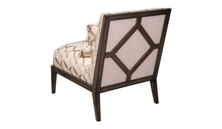 CHAIRS, Leather, Upholstered, Accent Contemporary Diamond Themed Accent Chair from our modern Dakota collection