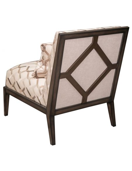 CHAIRS, Leather, Upholstered, Accent Contemporary Diamond Themed Accent Chair from our modern Dakota collection