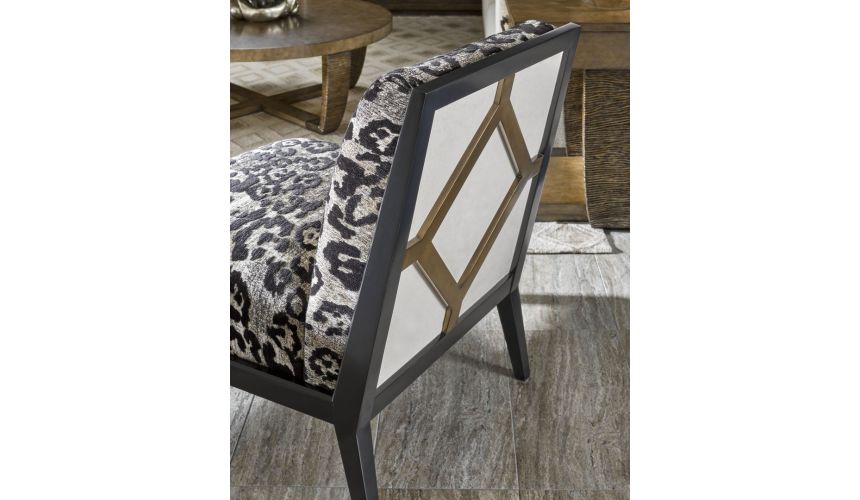 CHAIRS, Leather, Upholstered, Accent Contemporary Diamond Themed Accent Chair from our modern Dakota collection