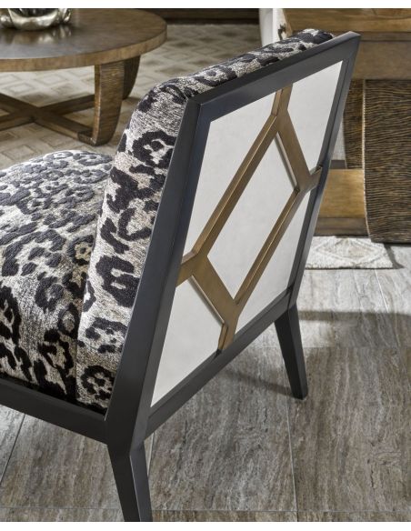 CHAIRS, Leather, Upholstered, Accent Contemporary Diamond Themed Accent Chair from our modern Dakota collection
