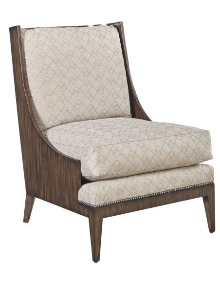 CHAIRS, Leather, Upholstered, Accent Wood frame accent chair from our modern Dakota collection