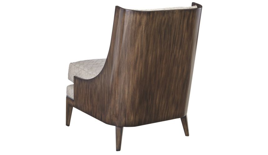 CHAIRS, Leather, Upholstered, Accent Wood frame accent chair from our modern Dakota collection