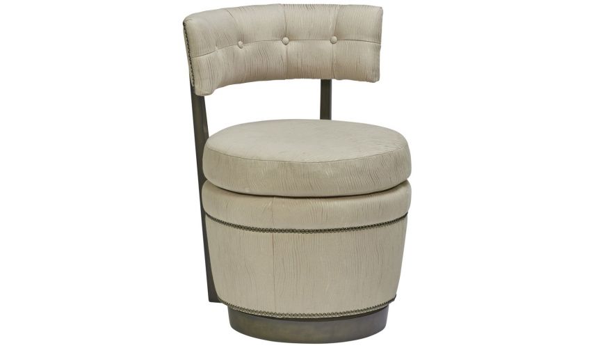 CHAIRS, Leather, Upholstered, Accent Unique side chair from our modern Dakota collection