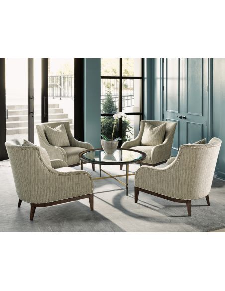 Plush accent online chairs