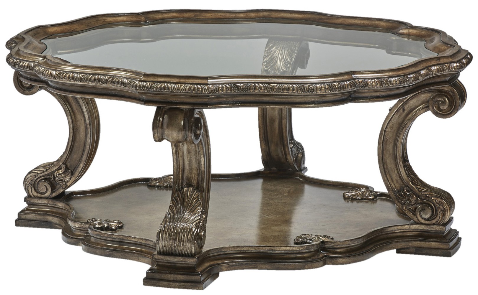 Round and Oval Coffee tables Mystical Glass Center Table