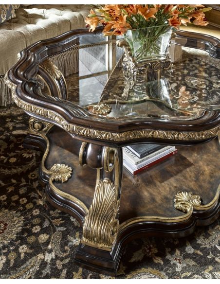 Round and Oval Coffee tables Mystical Glass Center Table