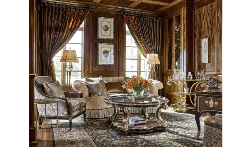 Round and Oval Coffee tables Mystical Glass Center Table