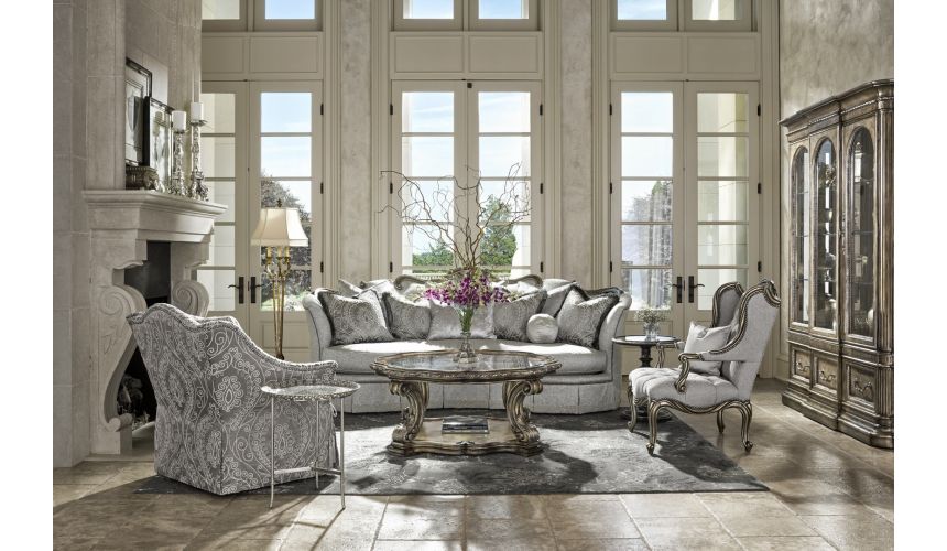 Round and Oval Coffee tables Mystical Glass Center Table