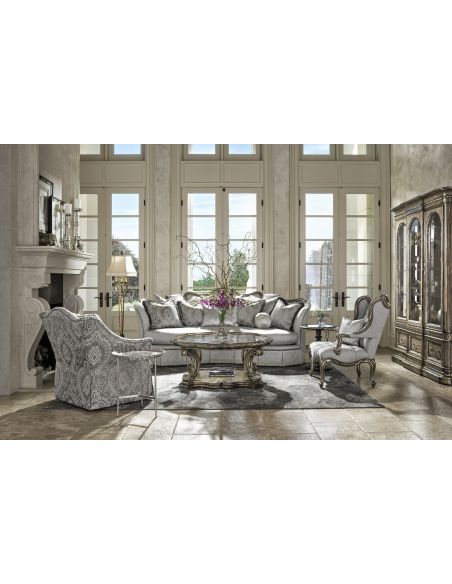 Round and Oval Coffee tables Mystical Glass Center Table
