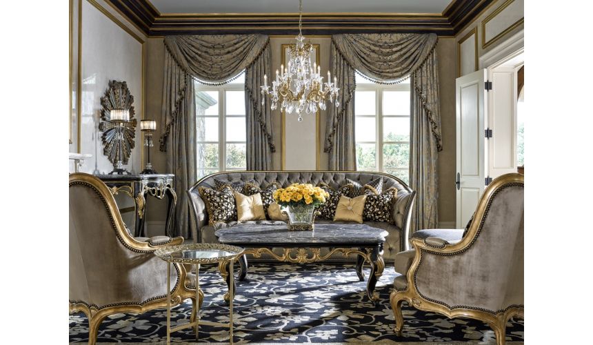 Rectangular and Square Coffee Tables High End Storm and Lightning Center Table