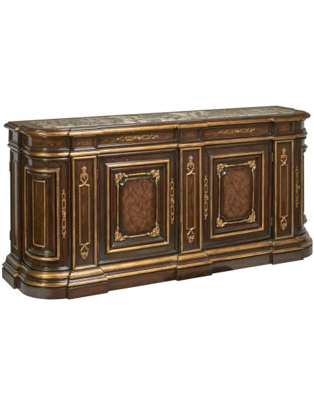 High End Wooden Cabinet with Stone Top