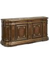 Breakfronts & China Cabinets High End Wooden Cabinet with Stone Top