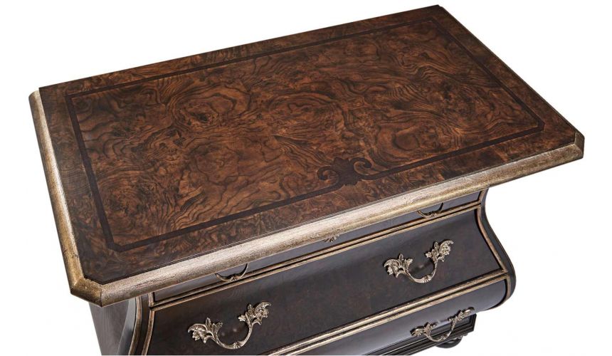 Chest of Drawers Elegant Curved Bedside Table