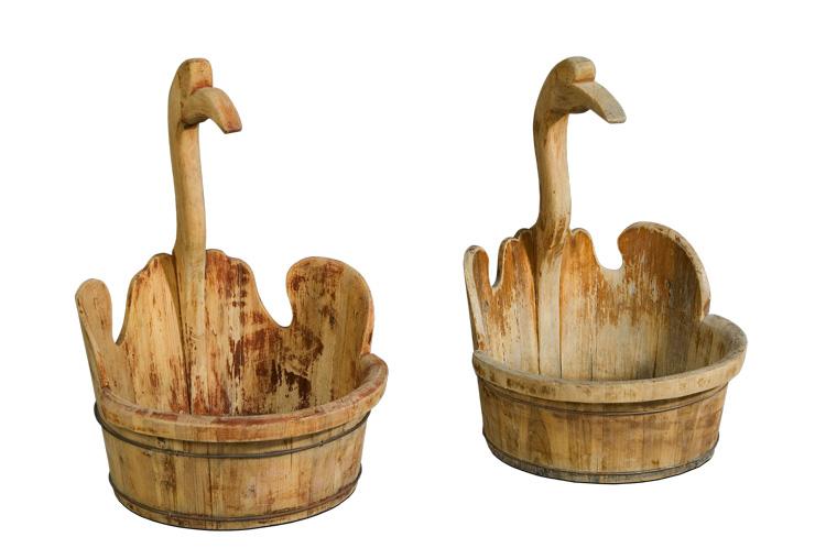 Decorative Accessories Home Accessories Vintage Swan Buckets Mult/2