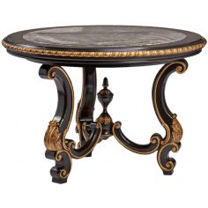 Foyer and Center Tables Antique Looking Black Accent Table