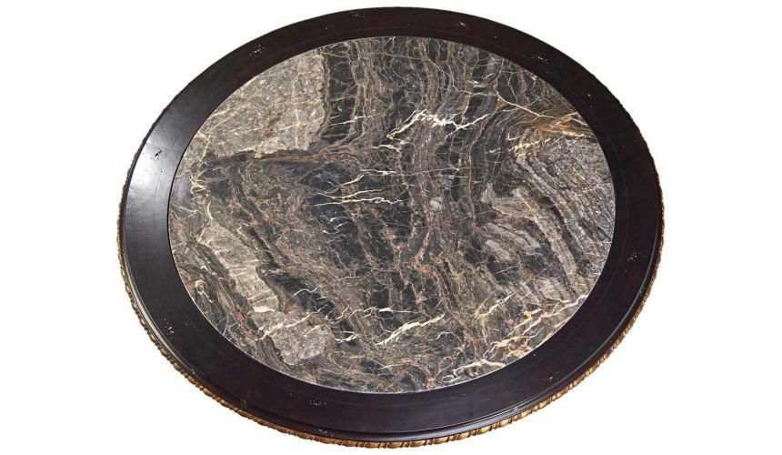 Foyer and Center Tables Antique Looking Black Accent Table