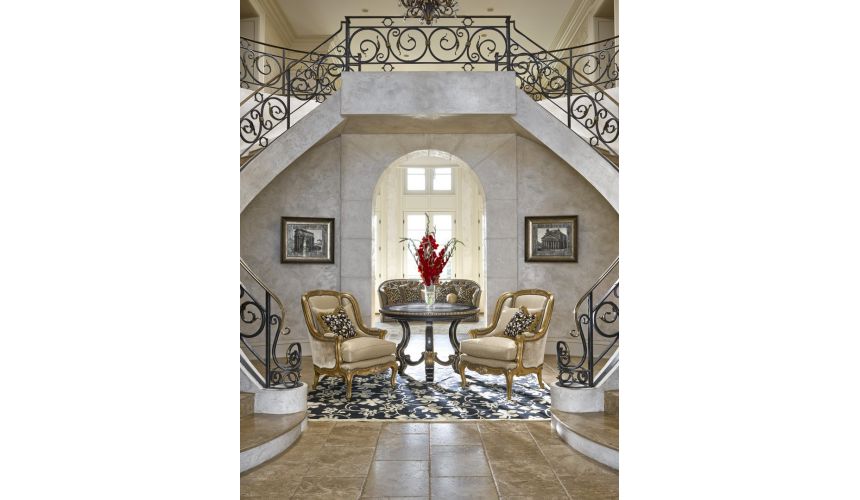 Foyer and Center Tables Antique Looking Black Accent Table