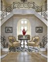 Foyer and Center Tables Antique Looking Black Accent Table