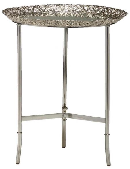 Godly High End Metallic Accent Table 