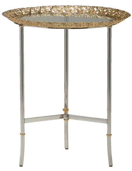Foyer and Center Tables Godly High End Metallic Accent Table
