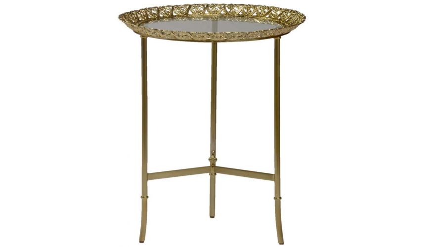 Foyer and Center Tables Godly High End Metallic Accent Table
