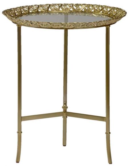 Foyer and Center Tables Godly High End Metallic Accent Table