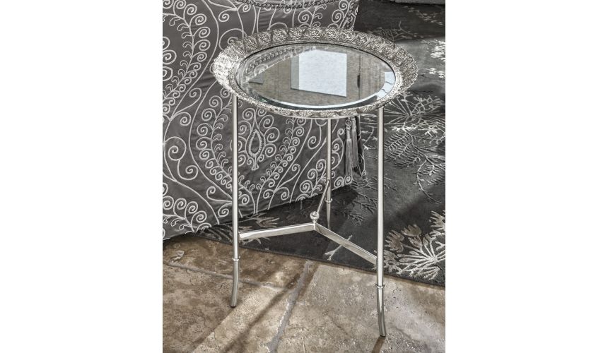 Foyer and Center Tables Godly High End Metallic Accent Table