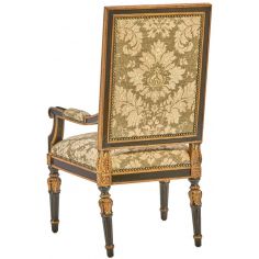 Dining Chairs High End Accent Chair with Patterned Fabric 2