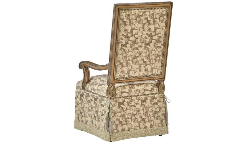 Dining Chairs High End Head Table Chair in Paint Stroke Pattern