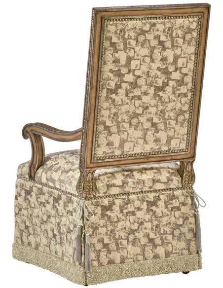 Dining Chairs High End Head Table Chair in Paint Stroke Pattern