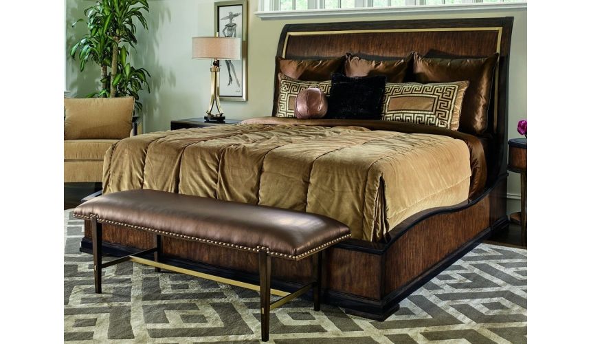Queen and King Sized Beds Elegantly designed Art Deco styled master bed