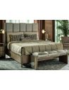 Queen and King Sized Beds Master bed on ash burl in sleek contemporary styling