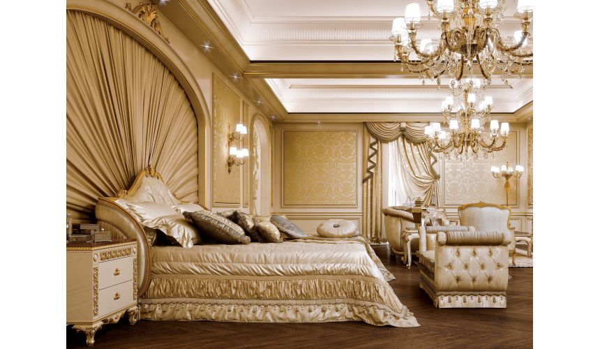 Queen and King Sized Beds Upholstered Bed with Tufted Headboard