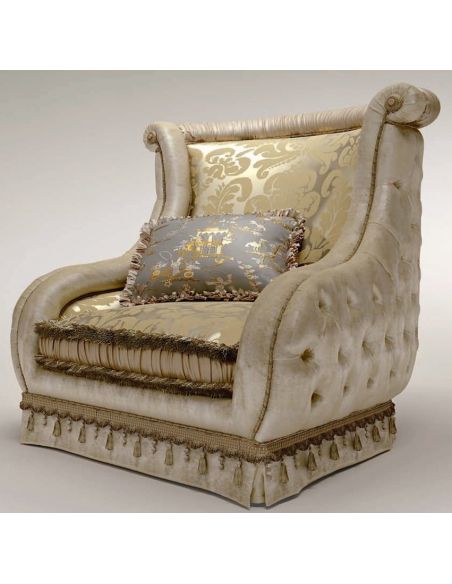 Queen and King Sized Beds Upholstered Bed with Tufted Headboard