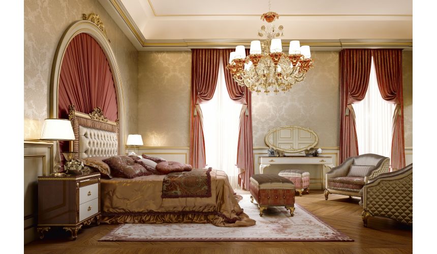 Queen and King Sized Beds Luxurious Bed with Tufted Headboard
