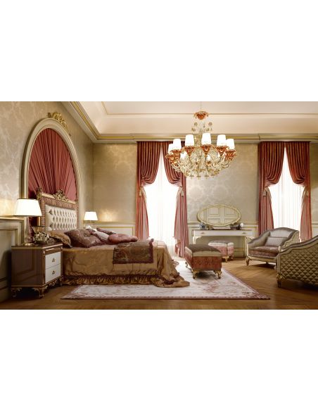Queen and King Sized Beds Luxurious Bed with Tufted Headboard